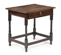 A CHARLES II OAK SIDE TABLE, CIRCA 1680