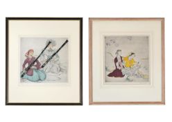 λ ELYSE ASHE LORD (BRITISH 1900-1971), BASSOONS; TWO FIGURES