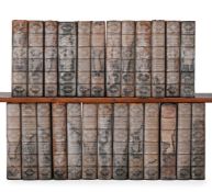 Ɵ A GROUP OF TWENTY FIVE HALF LEATHER BOUND BOOKS, THE NOVELS OF CHARLES LEVER