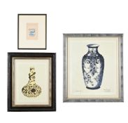 λ GABRIEL FORMAINTRAUX (FRENCH 1886-1984) AND OTHER HAND, THREE PRINTS OF VASES AND A BEAKER