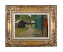 LUIGI LOIR (FRENCH 1845-1916), FIGURES IN A PARK