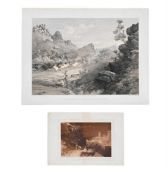 JOSEPH MALLORD WILLIAM TURNER (BRITISH 1775-1851) & THOMAS BAINES (BRITISH 1820-1875), TENTH PLAGUE