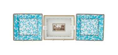 TWO RAYNAUD LIMOGES 'CRISTOBAL' FOR ALBERTO PINTO PORCELAIN VIDE POCHES, MODERN, AND ANOTHER SIMILAR