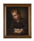 AFTER JEAN-BAPTISTE GREUZE, A BOY WITH A LESSON-BOOK