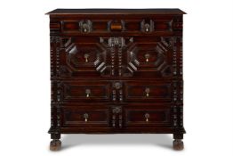 A CHARLES II OAK CHEST OF DRAWERS ENGLISH, CIRCA 1680