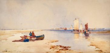 THOMAS BUSH HARDY (BRITISH 1842-1897), LOW TIDE, FRENCH COAST