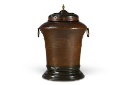 A LARGE FRENCH COPPER WATER STAND, LATE 18TH OR EARLY 19TH CENTURY