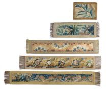 A QUANTITY OF TAPESTRY FRAGMENTS, 18TH CENTURY