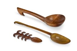 A LARGE HORN CAWL SPOON PROBABLY WELSH, 19TH CENTURY