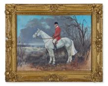 D. BURTON (20TH CENTURY), MAJOR GUY PAGET ON A GREY HORSE