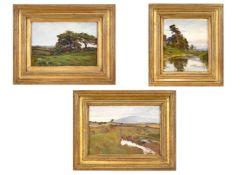 SIR ERNEST ALBERT WATERLOW (BRITISH 1850-1919), VIEW IN CONNEMARA, IRELAND; AND TWO LANDSCAPE