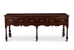 AN OAK DRESSER BASE ENGLISH, EARLY 18TH CENTURY