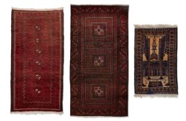TWO BALOUCH RUGS AND AN AFGHAN RUNNER