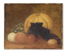PROVINCIAL SCHOOL (19TH CENTURY), STILL LIFE OF A PUMPKIN, GRAPES, PEACHES AND OTHER FRUITS
