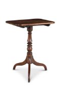 A GEORGE III MAHOGANY AND GRAINED TRIPOD TILT-TOP OCCASIONAL TABLE, LATE 18TH/EARLY 19TH CENTURY
