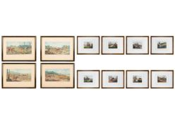 EDWARD DUNCAN (1803-1882), EIGHT HAND-COLOURED AQUATINTS OF HUNTING RECOLLECTIONS