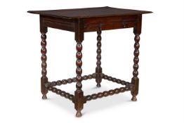 A WILLIAM AND MARY OAK SIDE TABLE, CIRCA 1695