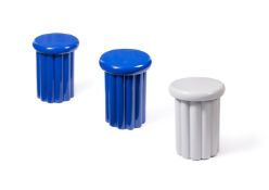 THREE 'COLUMN' SIDE TABLES MADE BY HABITAT STUDIOS, MODERN