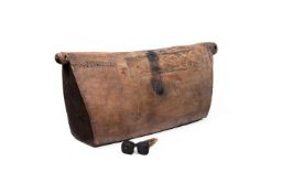 A CARVED SLIT DRUM CENTRAL AFRICA