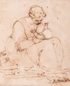 LUCA CAMBIASO (ITALIAN 1527-1585), A MOTHER HOLDING A CHILD ON HER LAP