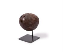 A CARVED BUGBEAR WITH DEPICTIONS OF GEORGE III & BRITANNIA, EARLY 19TH CENTURY