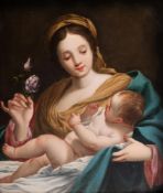 AFTER SIMON VOUET, 17TH CENTURY, THE VIRGIN AND CHILD WITH A ROSE