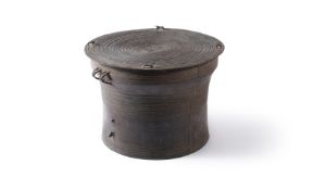 A BRONZE RAIN DRUM, LAOS, EARLY 20TH CENTURY