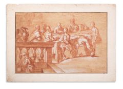 ATTRIBUTED SIGISMONDO CAULA (ITALIAN 1637-1724),THE LAST SUPPER