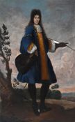 ITALO-FRENCH SCHOOL (LATE 17TH CENTURY), PORTRAIT OF A GENTLEMAN, FULL-LENGTH, IN A BLUE COAT