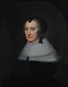 CIRCLE OF ISAAC LUTTICHUYS (ENGLISH 1616 - 1673), PORTRAIT OF A LADY WITH A DOUBLE ROW OF PEARLS