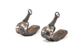 ‡ A pair of abumi [stirrups], Edo period