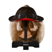 ‡ A lacquer jingasa [war hat], Edo period