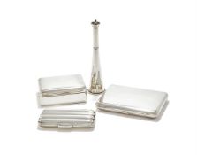 A VICTORIAN SILVER CIGAR CASE