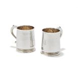A PAIR OF GEORGE I BRITANNIA STANDARD TANKARDS