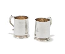 A PAIR OF GEORGE I BRITANNIA STANDARD TANKARDS