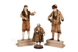 A GROUP OF THREE NEAPOLITAN CRECHE FIGURES, LATE 18TH TO EARLY 19TH CENTURY