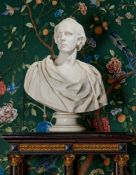 ATTRIBUTED TO SIR FRANCIS CHANTREY R.A., A MARBLE PORTRAIT BUST OF JAMES NORTHCOTE R.A., DATED 1811