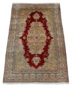 A FINE SILK KAYSERI CARPETTURKEY, CIRCA 1970