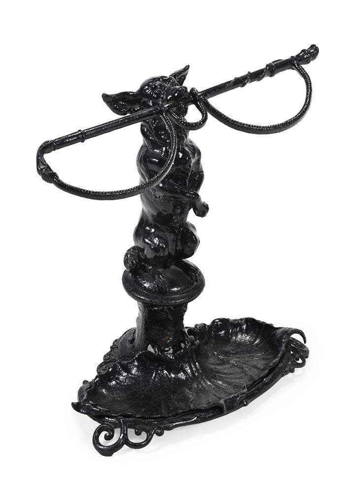 A VICTORIAN CAST IRON STICK OR UMBRELLA STAND, IN THE MANNER OF COALBROOKDALE