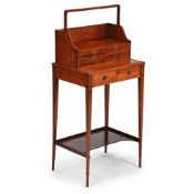Y A GEORGE III ROSEWOOD AND TULIPWOOD BANDED CHEVERET OR WRITING TABLE, CIRCA 1790