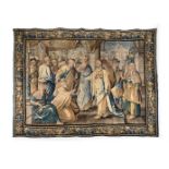 A FLEMISH BIBLICAL NARATIVE TAPESTRY DEPICTING JUDITH AND THE BETHULIANS, 17TH CENTURY