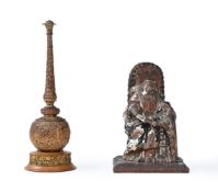 IN THE MANNER OF LUISA ROLDAN- A TERRACOTTA FIGURE OF THE EDUCATION OF THE MADONNA 17TH/18TH CENTUR