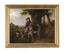 EDWARD ROBERT SMYTHE (BRITISH 1810-1899), GIRL WITH A DONKEY