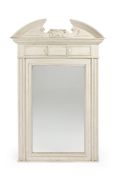A PALLADIAN DESIGN MIRROR, IN GEORGE II STYLE, LATE 19TH CENTURY