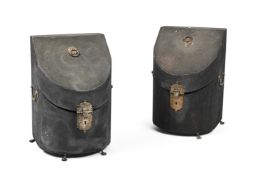 Y A PAIR OF GEORGE II SHAGREEN KNIFE BOXES, MID 18TH CENTURY