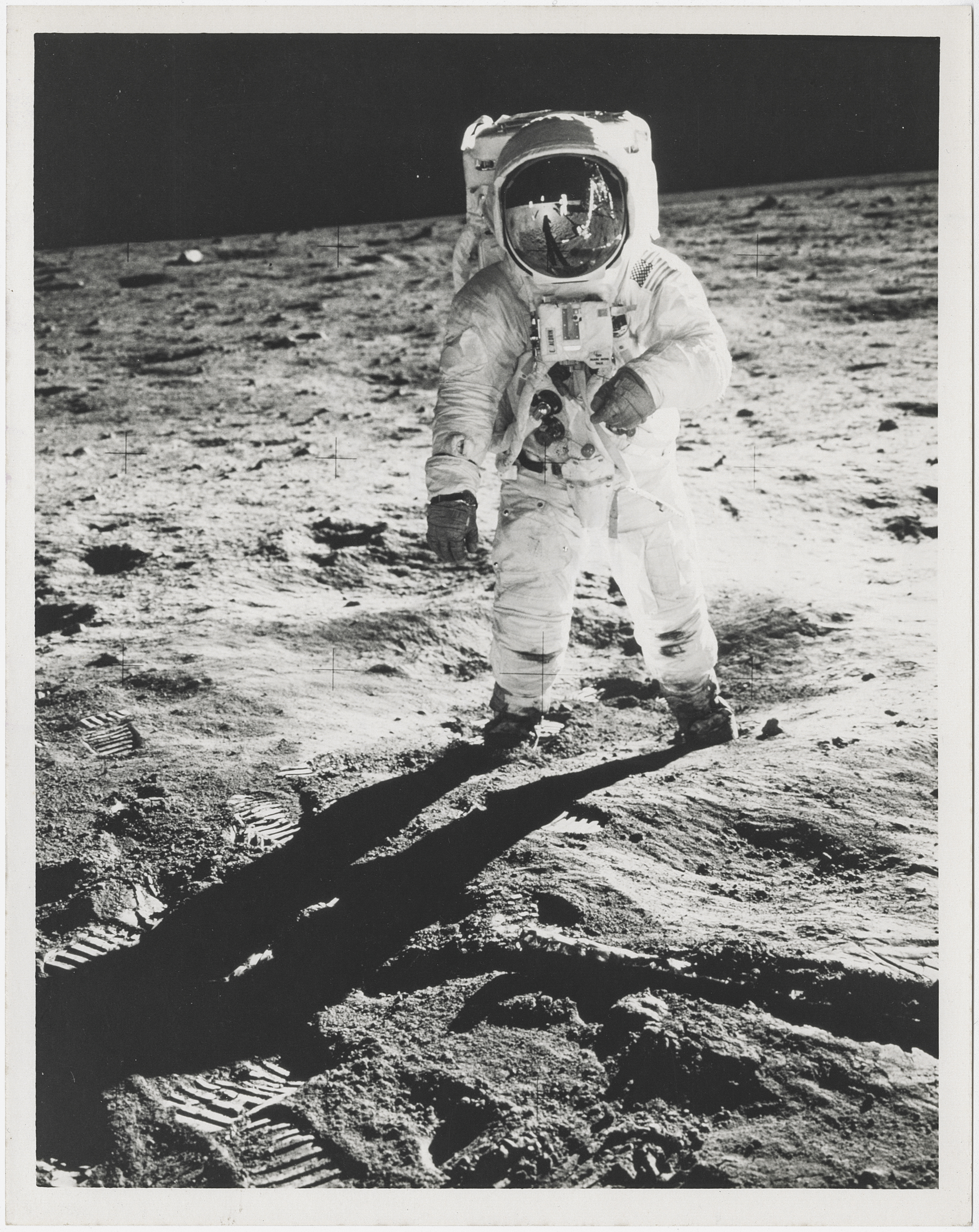 [Apollo 11] A MAN ON THE MOON: THE ICONIC "VISOR" PORTRAIT OF BUZZ ALDRIN