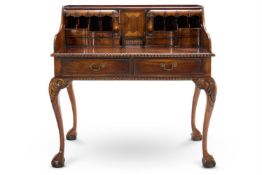 A MAHOGANY WRITING-TABLE, 20TH CENTURY, OF GEORGE II STYLE