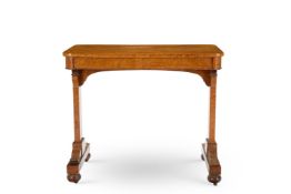 A REGENCY AMBONA CENTRE TABLE, CIRCA 1820, IN THE MANNER OF GILLOWS