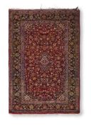 A CENTRAL PERSIAN PART SILK RUG