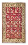 A LARGE TABRIZ CARPET